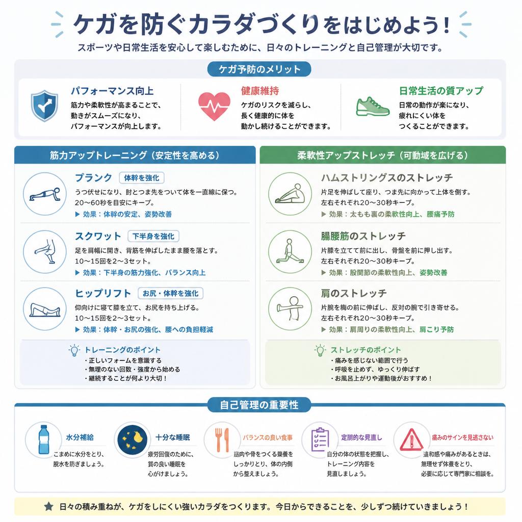 トレーニングによるケガ予防