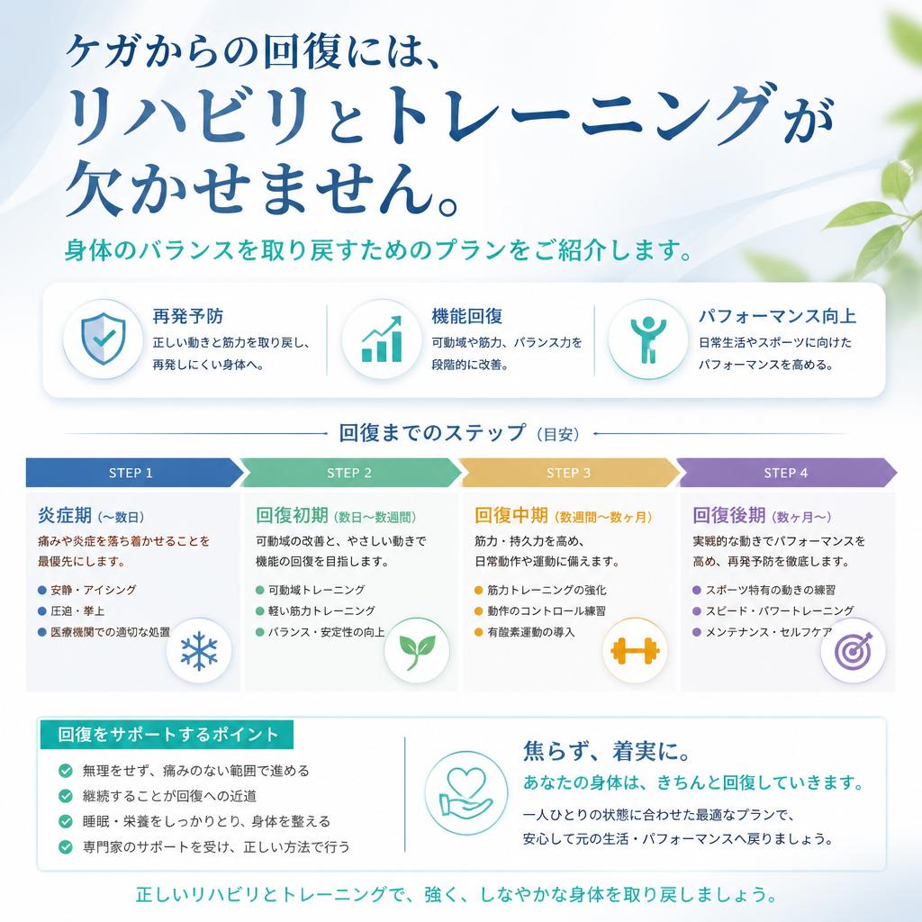 リハビリとトレーニングの重要性
